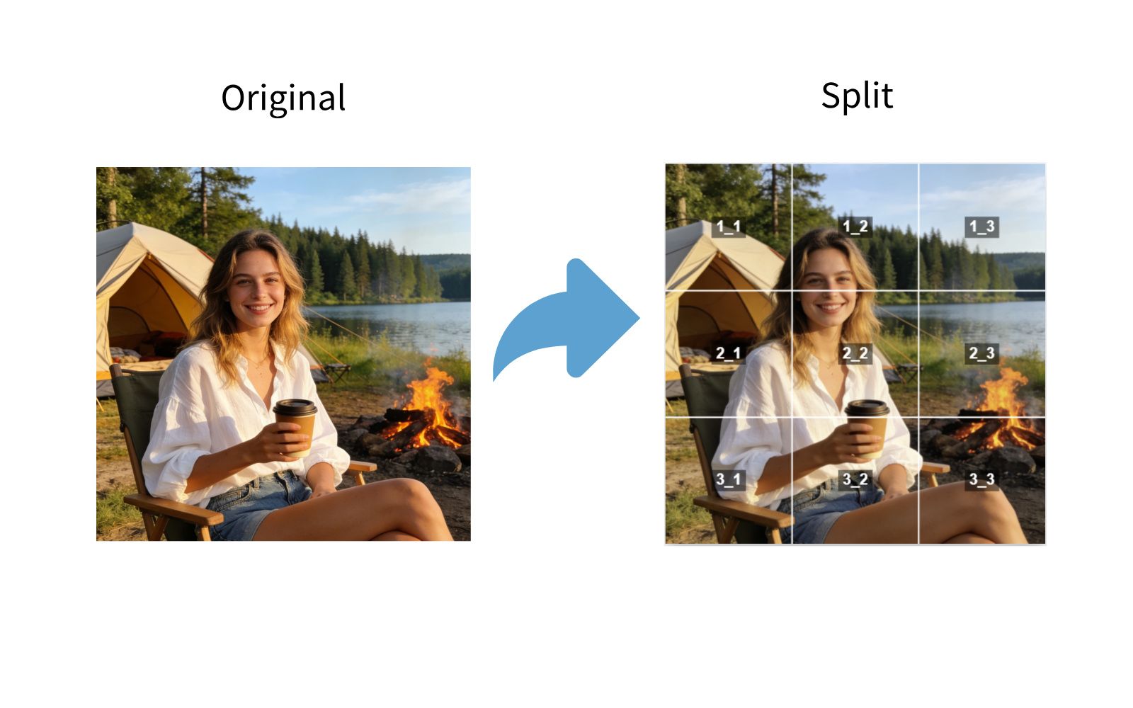 Image Splitting Effect Demonstration